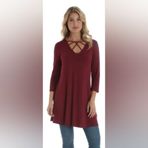💥💥Burgundy Wrangler Dress